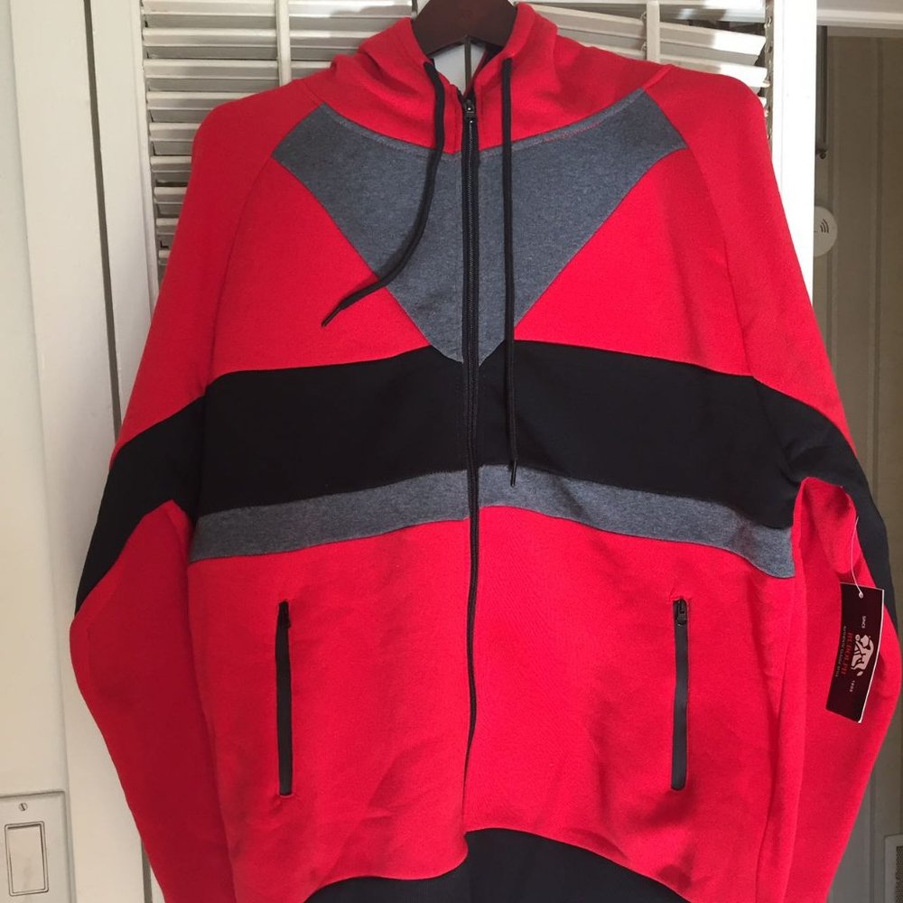 Mens hoodie sweat suit set by Rudolph